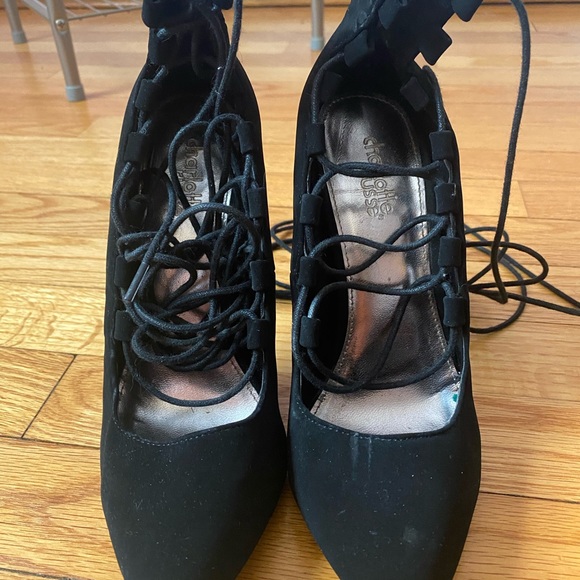 Pointy Toe Lace Up Heel - Picture 3 of 3